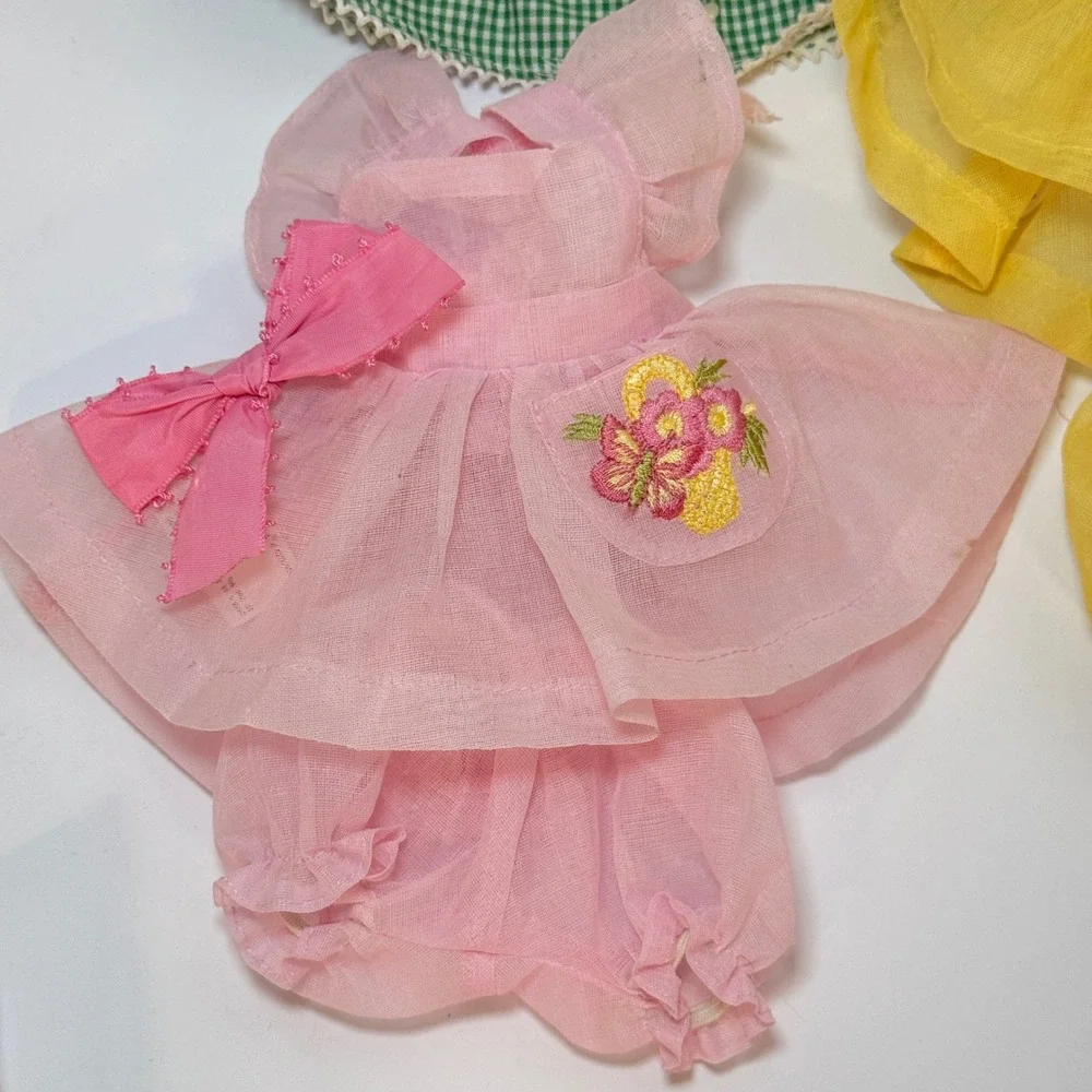 Muffy Vanderbear Doll Clothes Lot of 5 Spring Gingham Dress Pajamas Accessories